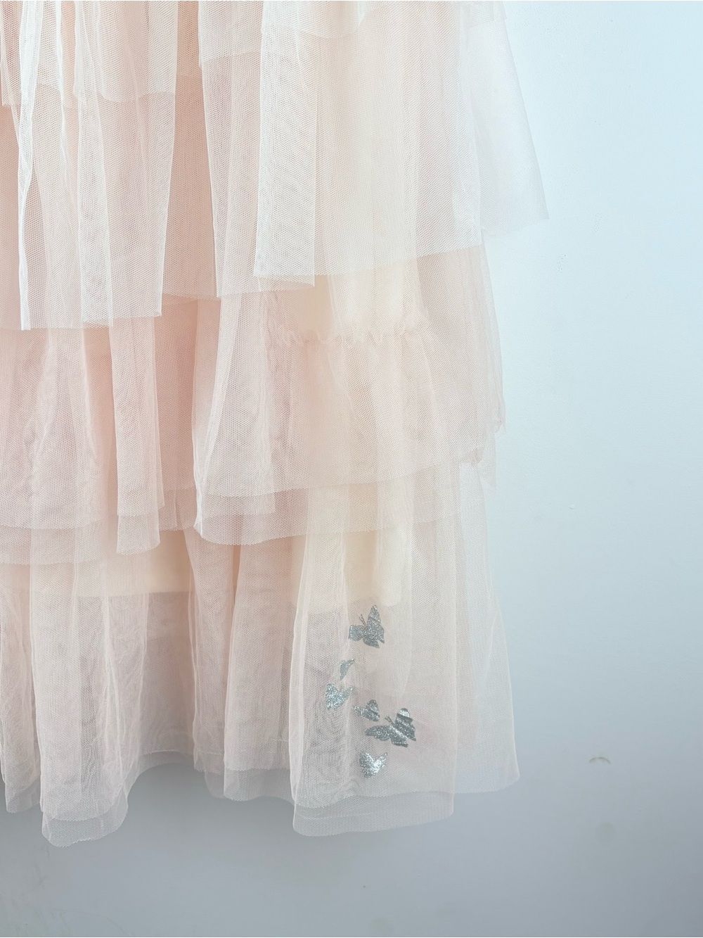 Wicked Paul Tazewell Skirt Womens S Cream Ombre Layered Tulle Fairycore Costume - Picture 10 of 11